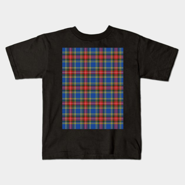 MacBeth Modern Plaid Tartan Scottish Kids T-Shirt by ScottishShop